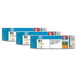 Cartuse cerneala Yellow Triple-Pack HP 91, C9485A