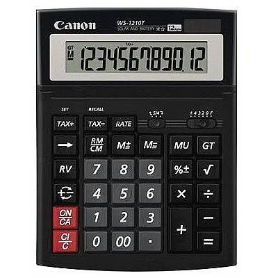 Calculator de birou Canon WS-1210t, 12 digiti, Dual Power, IT-touch keyboard