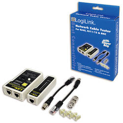 Tester cablu de retea RJ-11/RJ-45/RJ-12/BNC LOGILINK (WZ0015)
