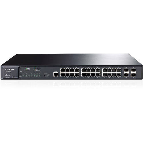 Switch TP-LINK JetStream, TL-SG3424P, 24 Porturi, Gigabit Ethernet 10/100/1000, management L2