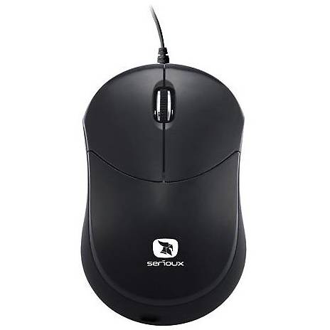 Mouse Serioux Rainbow 680, 1000dpi, USB, Ambidextru Negru