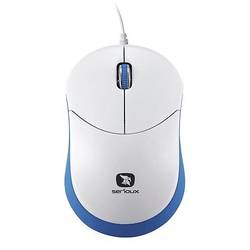 Mouse Serioux Rainbow 680, 1000dpi, USB, Ambidextru Alb / Albastru