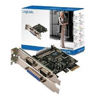 Adaptor Logilink PCI-Express la 2 x RS232 + 1 x Paralel