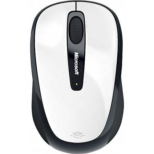 Mouse Microsoft Mobile 3500, Wireless, Alb Lucios