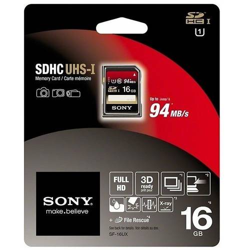 Card Memorie Sony SDHC, 16GB, UHS-1, Clasa 10
