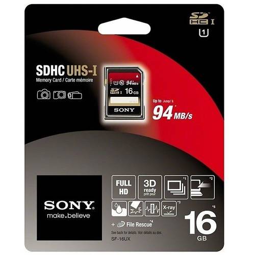 Card Memorie Sony SDHC, 16GB, UHS-1, Clasa 10