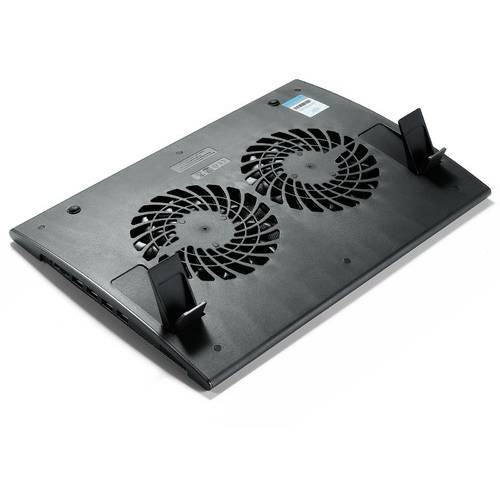Cooler Laptop Deepcool Wind Pal, 15.6'' cu doua ventilatoare 140mm, 4 x USB, Aluminiu