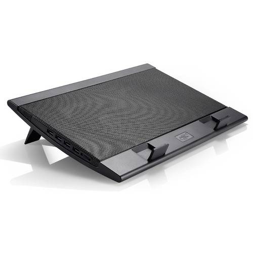 Cooler Laptop Deepcool Wind Pal, 15.6'' cu doua ventilatoare 140mm, 4 x USB, Aluminiu