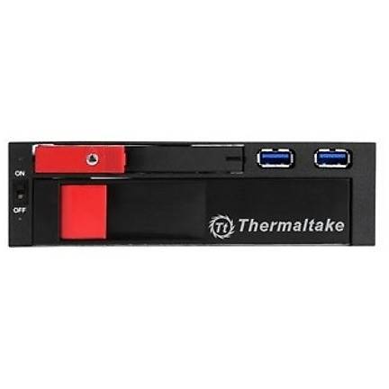 Rack Rack Thermaltake Max 5 Duo, Intern, 2.5'' si 3.5'', SATA - USB 3.0, Negru