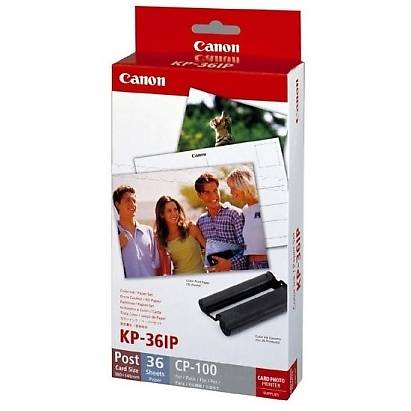 Set Ribon + Hartie Color Canon KP-36IN, Original