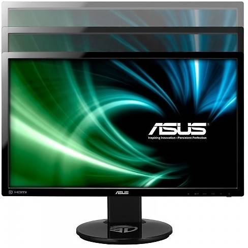 Monitor LED Asus VG248QE, 24'', 1ms, Full HD, 3D, Negru