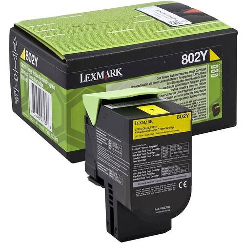 Cartus Toner Yellow Lexmark Return Program , 80C20Y0