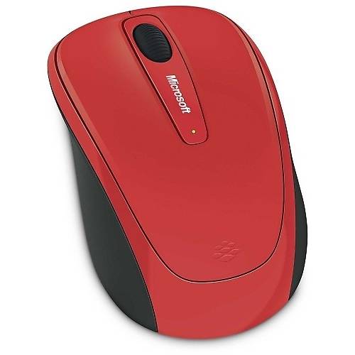 Mouse Microsoft Wireless Mobile 3500, BlueTrack, Flame Red Gloss