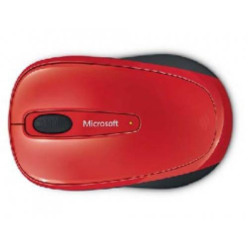 Mouse Microsoft Wireless Mobile 3500, BlueTrack, Flame Red Gloss