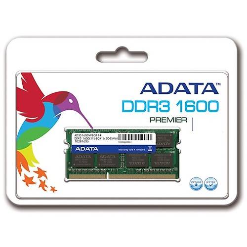 Memorie Notebook A-DATA SODIMM DDR3 SODIMM 4096MB 1600MHz CL11