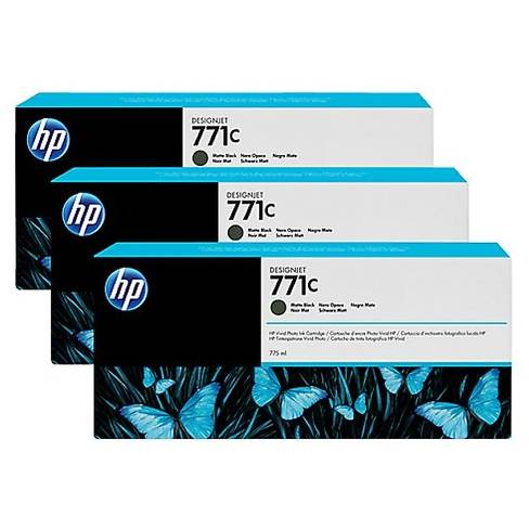 Cartuse cerneala Matte Black Triple-Pack HP 771C, B6Y31A