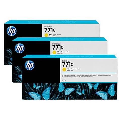 Cartuse cerneala Yellow Tripple-Pack HP 771C, B6Y34A