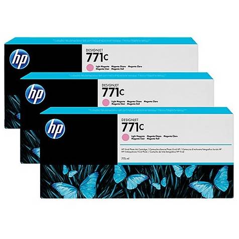 Cartuse cerneala Light Magenta Triple-Pack HP 771, B6Y35A