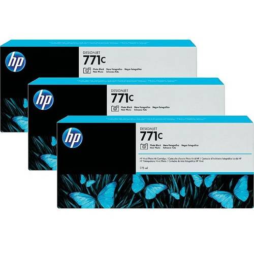 Cartus cerneala Photo Black Triple-Pack HP 771C, B6Y37A