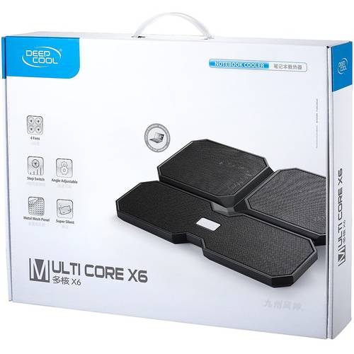 Cooler Laptop Deepcool MULTI CORE X6, 15.6'', 2 ventilatoare 140mm + 2 x 100mm, 2 x USB