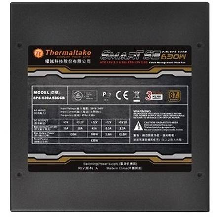 Sursa Thermaltake Smart SE, ATX 2.3, 630W, Negru