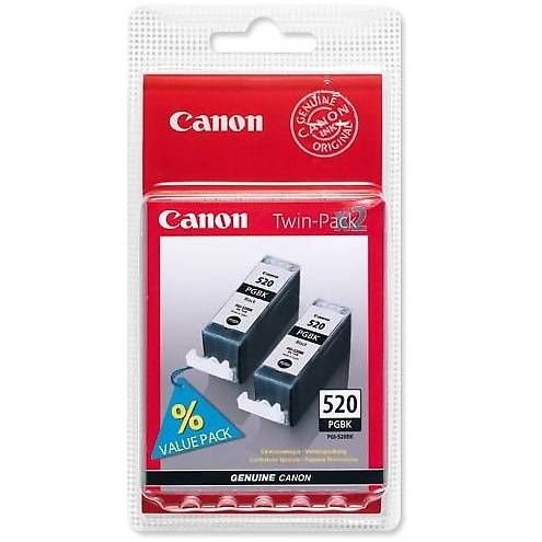 Twin Pack cartus Canon PGI-520BK, Negru