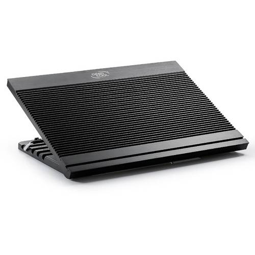 Cooler Laptop Deepcool N9, 17'', un ventilator 180mm, 4x USB, Aluminiu, Negru