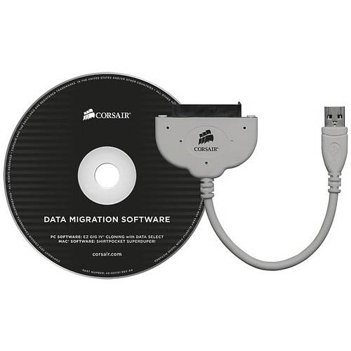 Adaptor USB Adaptor Corsair SSD, SATA, USB 3.0, Kit clonare Hard Disk