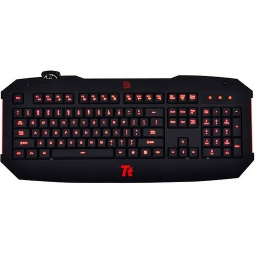 Tastatura gaming Thermaltake Tt eSPORTS CHALLENGER, Iluminata, Ventilator, Negru