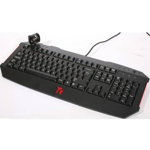 Tastatura gaming Thermaltake Tt eSPORTS CHALLENGER, Iluminata, Ventilator, Negru