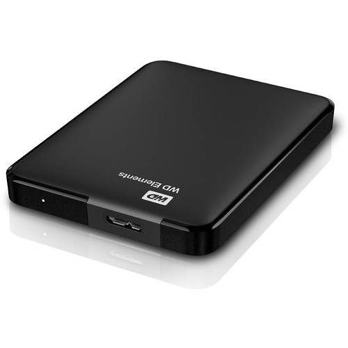 Hard Disk Extern WD Elements, 1TB, 2.5", USB 3.0, Negru