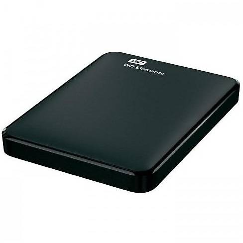 Hard Disk Extern WD Elements, 2TB, USB 3.0, 2.5'', Negru