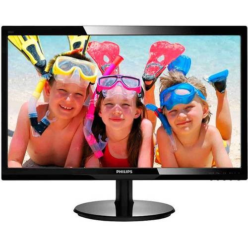 Monitor LED Philips 246V5LSB/00, 24 inch, Full HD, 5ms, VGA, DVI, Negru