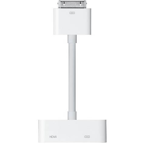 Cablu conector Apple MD098ZM/A, conector 30-pin, HDMI, Alb