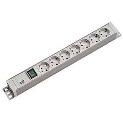 PDU Bachmann PDU 19'', 1U, 7 prize schuko, Cu intrerupator, Impamantare, Cablu alimentare 2 m