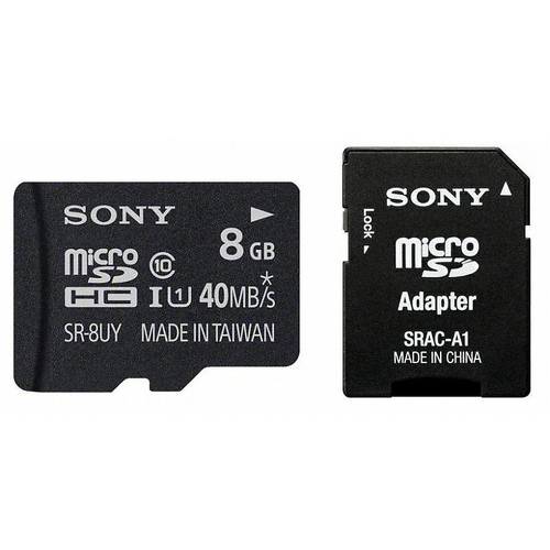 Sony Micro SDHC, 8GB, UHS-1, Clasa 10 + Adaptor SD
