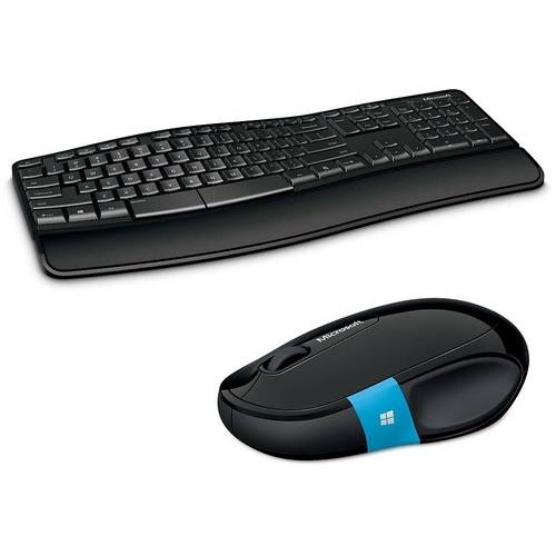 Kit Tastatura si Mouse Microsoft Wireless Sculpt Comfort Desktop, Negru