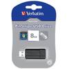 Memorie USB Verbatim Store 'n' Go PinStripe, 8GB, USB 2.0, Negru