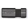 Memorie USB Verbatim Store 'n' Go PinStripe, 16GB, USB 2.0, Negru