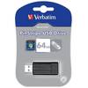 Memorie USB Verbatim Store 'n' Go PinStripe, 64GB, USB 2.0, Negru