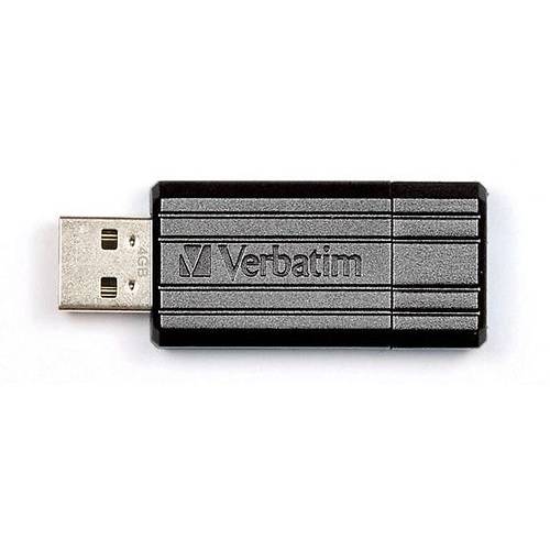 Memorie USB Verbatim Store 'n' Go PinStripe, 64GB, USB 2.0, Negru