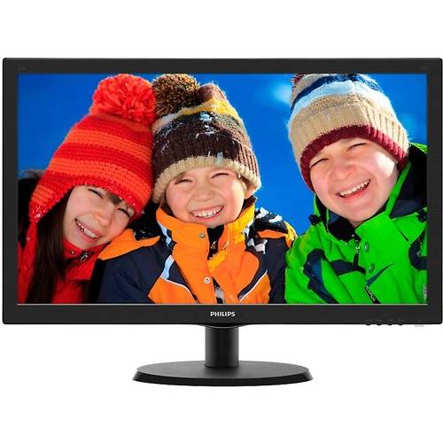 Monitor LED Philips 223V5LSB/00, 21.5 inch, Full HD, 5ms, VGA, DVI, Negru