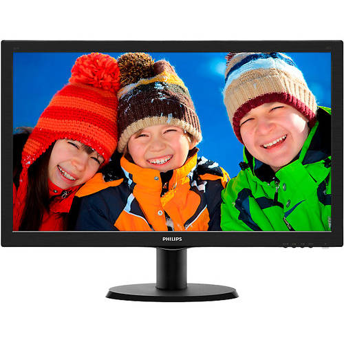 Monitor LED Philips 243V5LHAB/00 23.6'' FHD, 5ms, Boxe, Negru