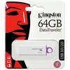 Memorie USB Kingston DataTraveler G4 64GB USB 3.0 Alb/ violet