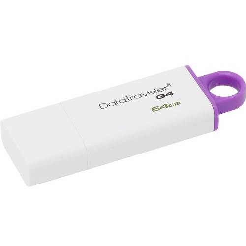 Memorie USB Kingston DataTraveler G4 64GB USB 3.0 Alb/ violet