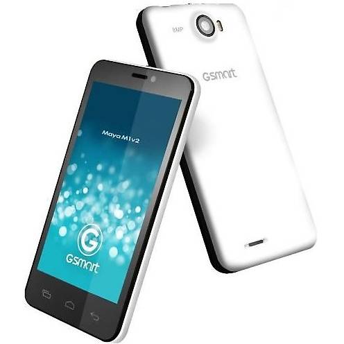 Smartphone Gigabyte GSmart Maya M1 v2, IPS LCD capacitive touchscreen 4.5'', Quad Core 1.2GHz, 1GB RAM, 4GB, 8.0MP, Android 4.2.1, Dual SIM, Alb