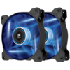 Ventilator PC Corsair AF120 LED Blue, Quiet Edition High Airflow 120mm Fan, Twin Pack