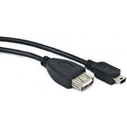 Cablu USB Cablu USB OTG AF la Mini-BM, 0.15 m, Gembird A-OTG-AFBM-002