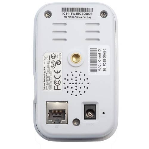 Camera IP Edimax IC-3116W, Night Vision, Motion Detection, Alb