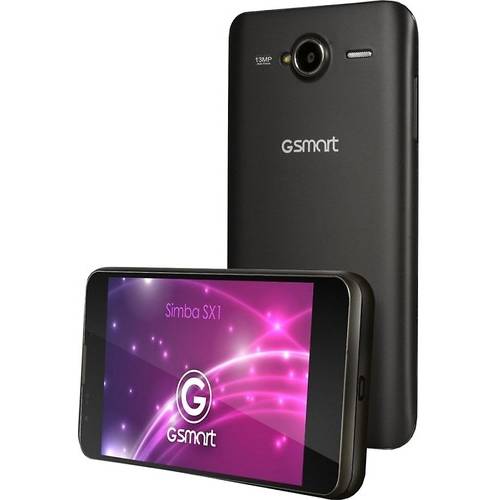 Smartphone Gigabyte GSmart Simba SX1, IPS LCD capacitive touchscreen 5.0'', Dual-core 1.4GHz, 1024MB RAM, 4GB, 13MP, Android 4.2, Negru